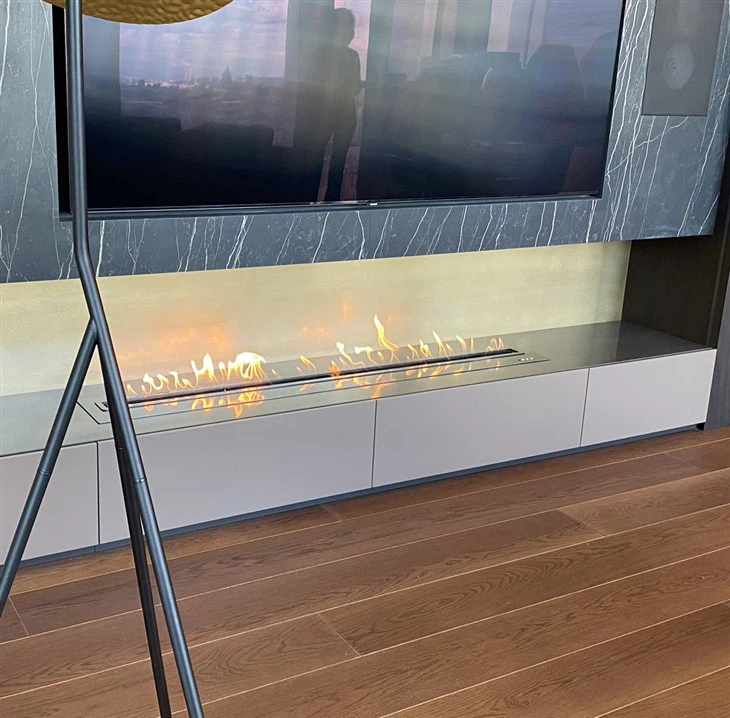 in Wall Ethanol Fireplace